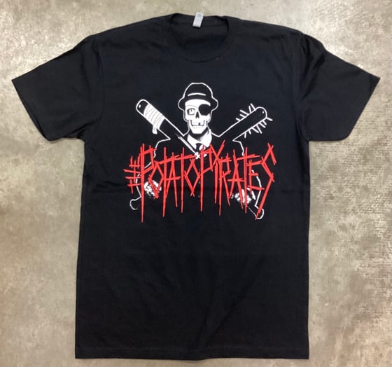 Image of Red Skull & Bats Tee 