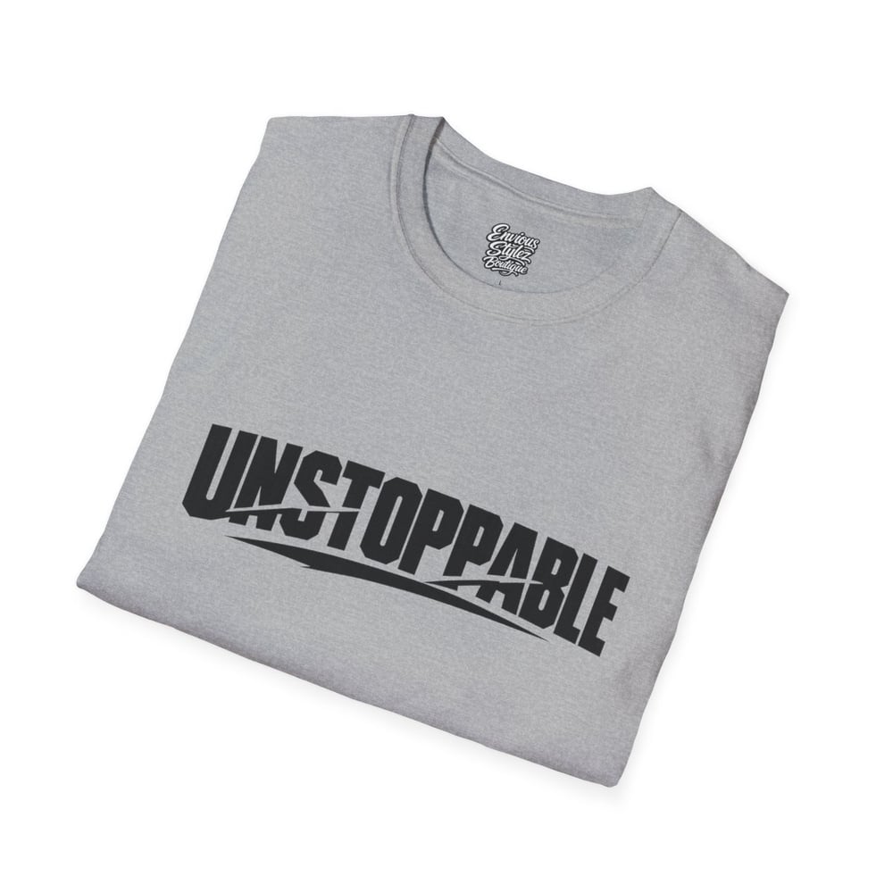 Image of Unstoppable Graphic T-Shirt — Motivational “UNSTOPPABLE” Tee