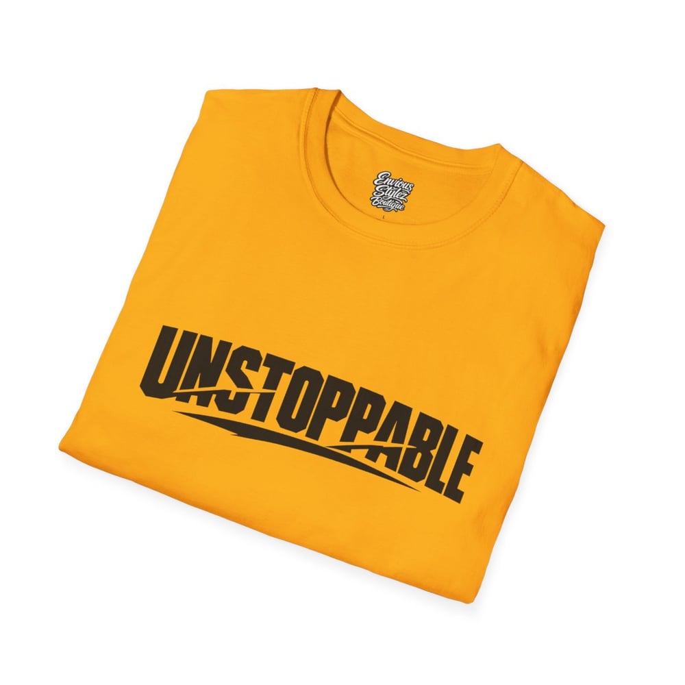Image of Unstoppable Graphic T-Shirt — Motivational “UNSTOPPABLE” Tee