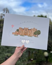 Personalised Wedding Venue Illustration