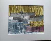 Image 1 of "Soldade" original mixed media art on paper -matted 11x14"