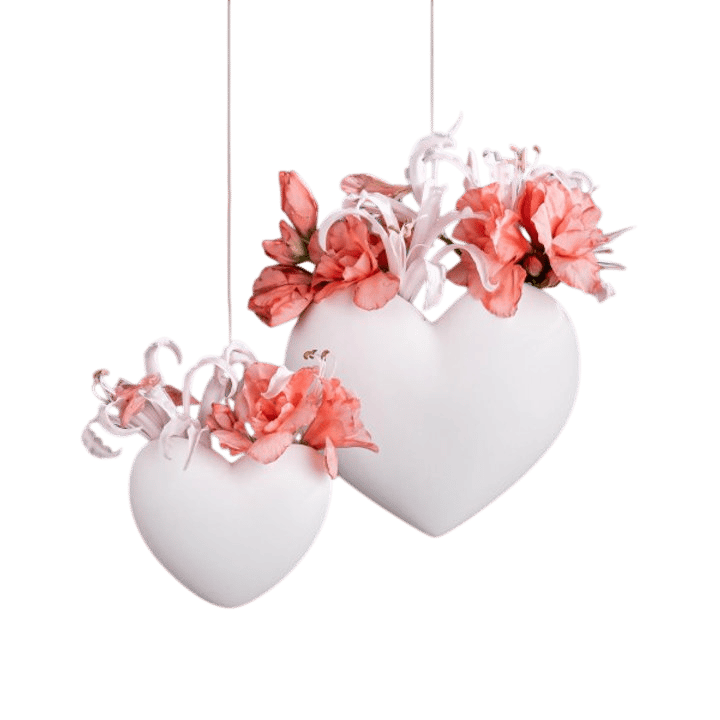 VASE COEUR À SUSPENDRE (DEUX MODÈLES)