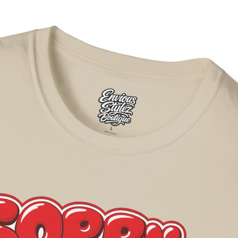 Image of Sorry You Can't Be Me Tee — Bold Red Graphic Kiss Statement T-Shirt