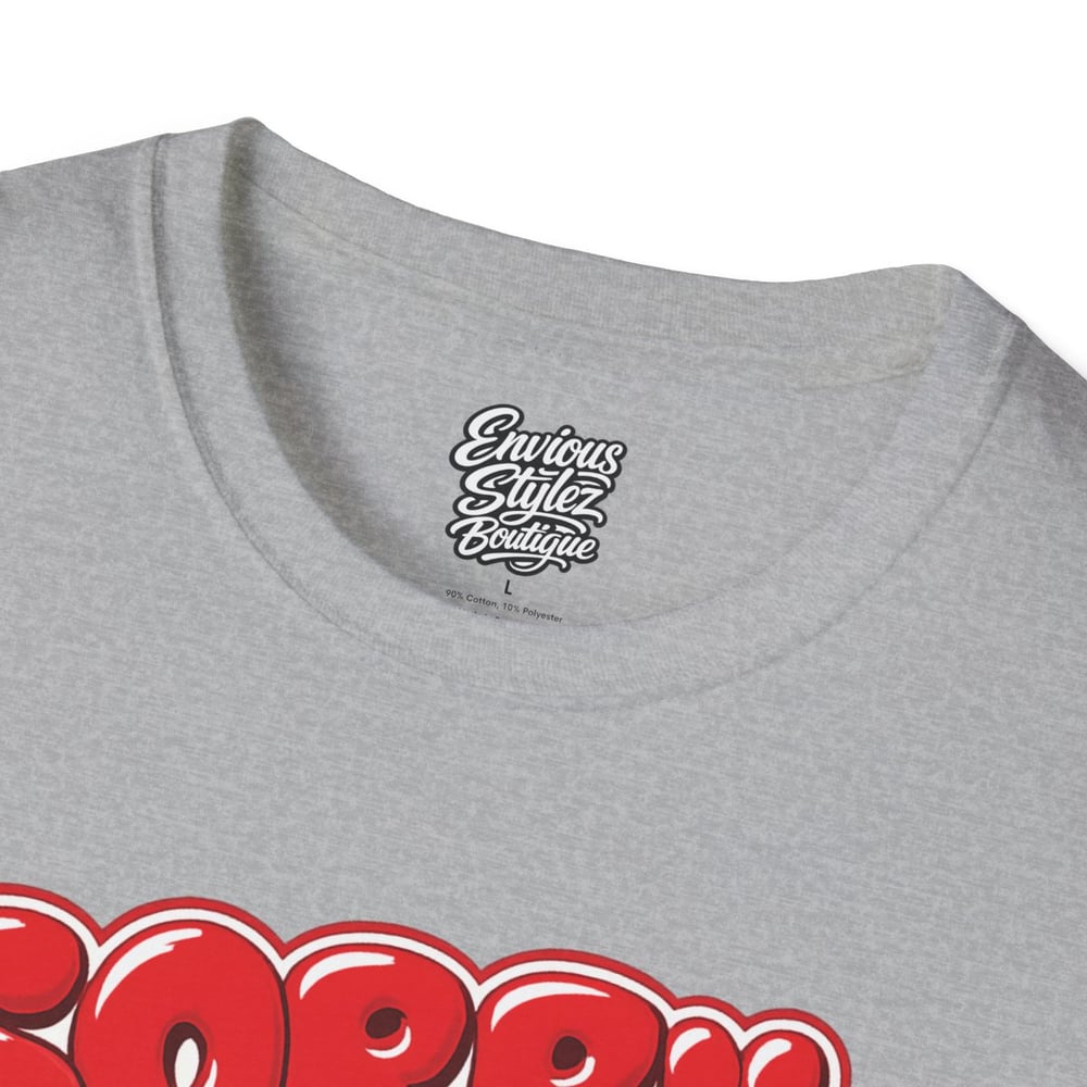 Image of Sorry You Can't Be Me Tee — Bold Red Graphic Kiss Statement T-Shirt