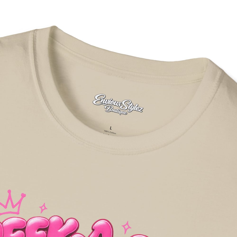 Image of Peek-a-Boo B*tch Graphic T-Shirt — Pink Bubble Letter Funny Urban Tee-5e32d870