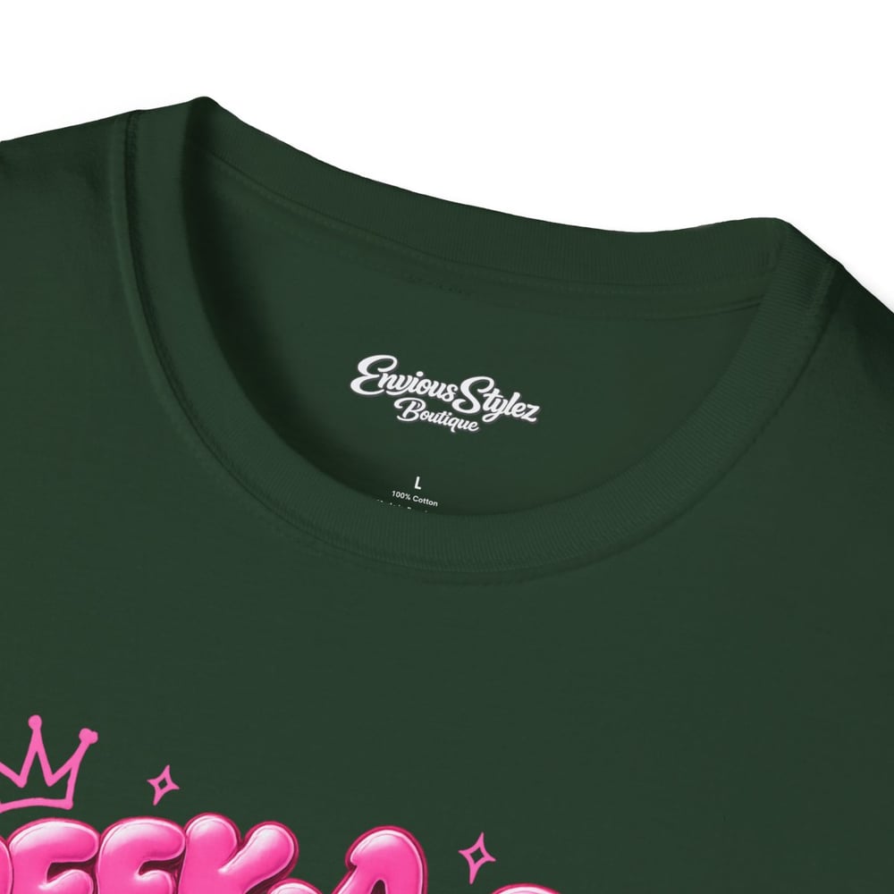 Image of Peek-a-Boo B*tch Graphic T-Shirt — Pink Bubble Letter Funny Urban Tee-5e32d870