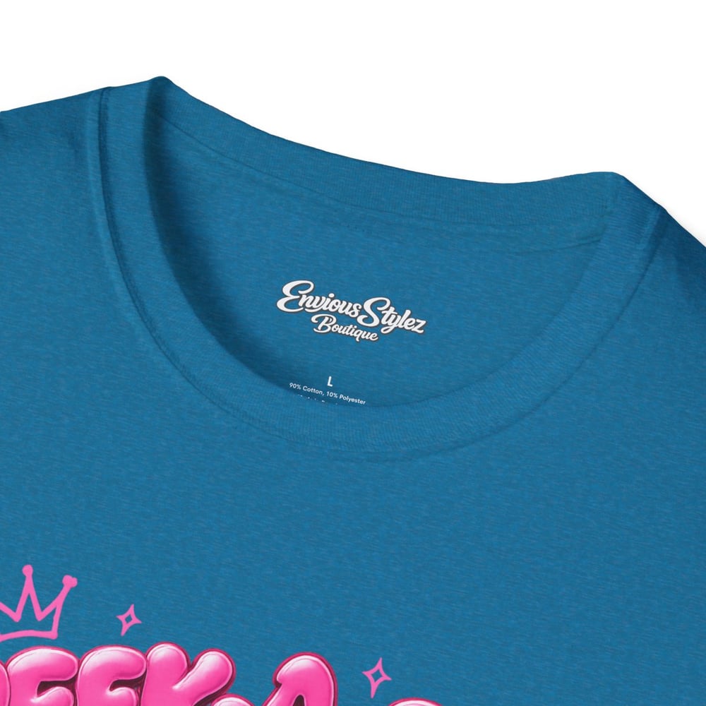 Image of Peek-a-Boo B*tch Graphic T-Shirt — Pink Bubble Letter Funny Urban Tee-5e32d870