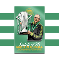 Spirit of 26 Martin O'Neill Pin Badge + Free Stickers