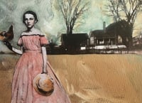 "My Pet Hen and I" a quality art print