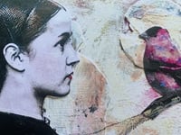 Image 2 of "Felicia"  a unique quality art print with a vintage feel