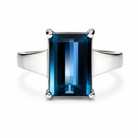 Image 5 of Ink Blue Tourmaline Pixel Cut Ring