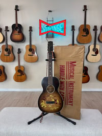 Image 1 of UNPLAYED 1950's Roy Rogers Stencil Guitar