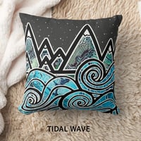 Decorative Custom Pillows - Decorative custom pillows tidal wave