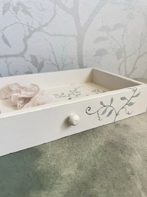 Image of Botanical painted drawer #2