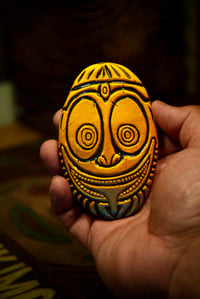 Oceanic Tiki Mask Pendant #36