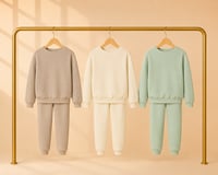 Waffle Knit Lounge Set