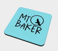 Sublimation Print Coasters - Set of 4 - Sublimation coasters mt baker black letters