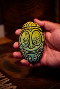 Oceanic Tiki Mask Pendant #35