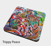 Sublimation Print Coasters - Set of 4 - Sublimation coasters trippy peace