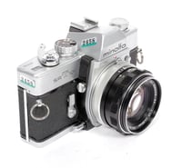 Image 1 of Minolta SRT-101 35mm SLR Film Camera + 55mm F1.7 MC Rokkor PF lens #2458