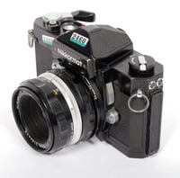 Image 3 of Nikon Nikkormat FTN BLACK 35mm SLR film camera with Nikkor 50mm F2 lens #2460