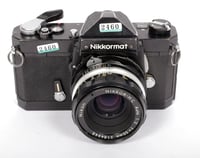 Image 2 of Nikon Nikkormat FTN BLACK 35mm SLR film camera with Nikkor 50mm F2 lens #2460