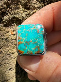 Image 5 of WL&A Handmade Heavy Ingot Pilot Mtn  Sunburst Ring - Size 9.5
