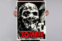 Image 1 of ZOMBIE - 18 X 24 - Limited Edition Screenprint - Signed by Composer Fabio Frizzi