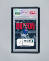 Byron Buxton | Game-Used Lineup Card | One-of-One