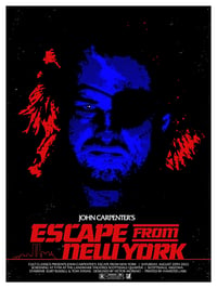 Image 2 of ESCAPE FROM NEW YORK - 18 X 24 - Limited Edition Screenprint Poster - Signed by John Carpenter