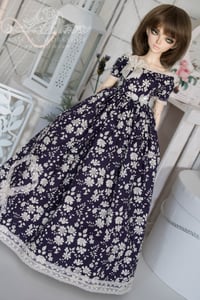 Image 2 of LIMITED - Midnight blue 1850s Victorian set for MNF/PetiteMarionette girls