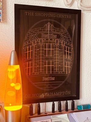 Image of Beatties Shopping Centre Wolverhampton Art Print 🟠