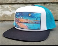 Pure Magic Trucker Hat - Pure magic trucker hat teal white
