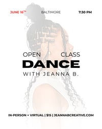 Image of May Open Class (new date: June 16)
