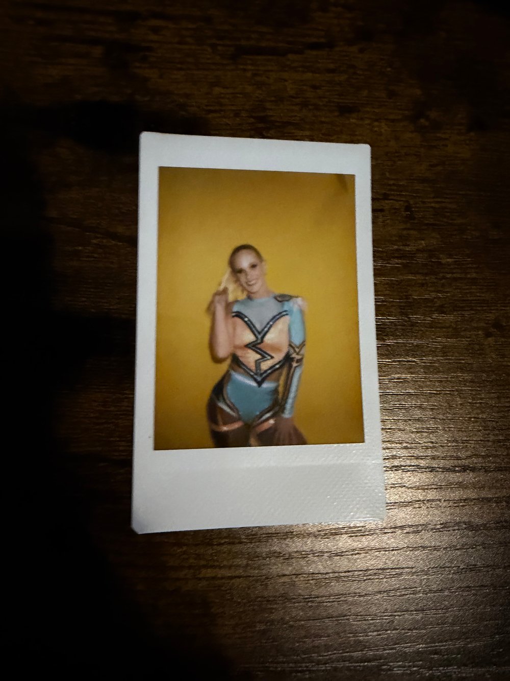 Image of ONE OF A KIND POLAROID - Wrestling Gear Photo