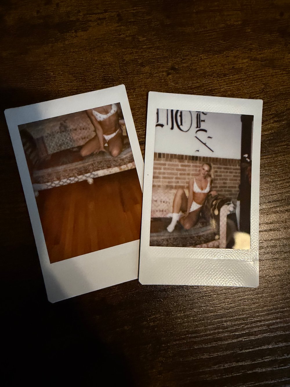 Image of ONE OF A KIND POLAROID - Two Pack White Lingerie