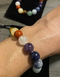 Image 5 of Sacred Flow Chakra Bracelet 7-8inch | Natural GemStones 10mm - AAA Grade  