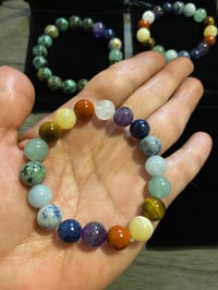 Image 3 of Sacred Flow Chakra Bracelet 7-8inch | Natural GemStones 10mm - AAA Grade  