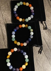 Image 4 of Sacred Flow Chakra Bracelet 7-8inch | Natural GemStones 10mm - AAA Grade  