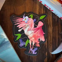 Image 1 of "Swamp Beauties" Roseate Spoonbill Vinyl Sticker