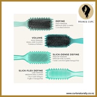 Image 3 of Bounce Curl™ Slick-Flex Define EdgeLift Brush – Curl Styling Tool