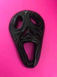 Image 1 of Black Obsidian scary mask 