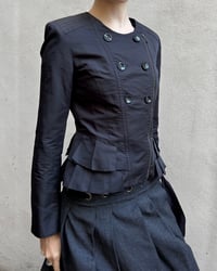 Image 1 of BLACK DOUBLE BREASTED JACKET