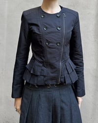Image 2 of BLACK DOUBLE BREASTED JACKET