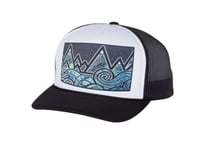 Tidal Wave Trucker Hat - Tidal wave trucker hat black white