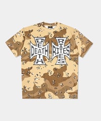 Image 1 of DEATH RITES_CROSSES TEE :::CHOC CHIP CAMO:::