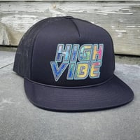 High Vibe Trucker Hat - Trucker hat high vibe all black