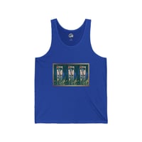 Image 1 of Vintage Cityscape Triptych Tank Top — Retro Urban Art Graphic Tank