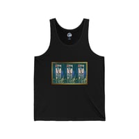 Image 2 of Vintage Cityscape Triptych Tank Top — Retro Urban Art Graphic Tank