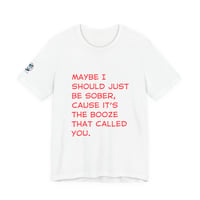 Image 3 of Sober Humor Tee — "Maybe I Should Just Be Sober" Graphic Shirt-23676ff3